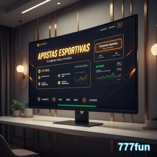 Ilustração de Experimente a Diversão de Jogos Ao Vivo e Slots na 777fun